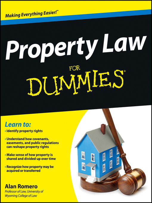 Title details for Property Law For Dummies by Alan R. Romero - Available